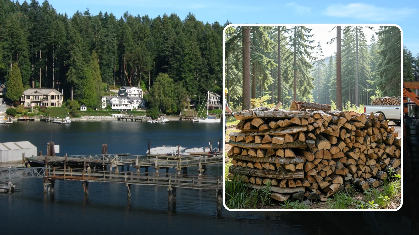 Ready-to-Burn Firewood in Gig Harbor, Pierce County, WA - Firewood prepared and cured so you can light a fire the moment it is delivered.