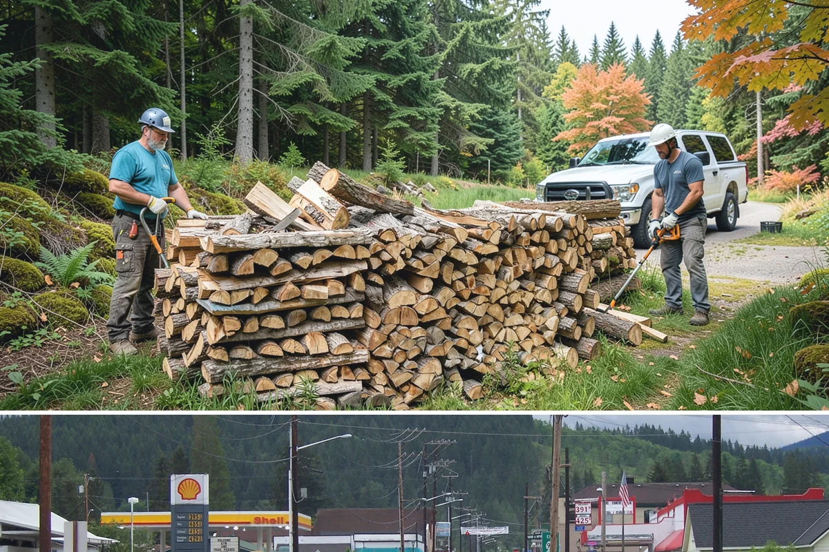 Ready-to-Burn Firewood in Granite Falls, Snohomish County, WA - Especially in demand at the first cold snap when households need heat immediately.