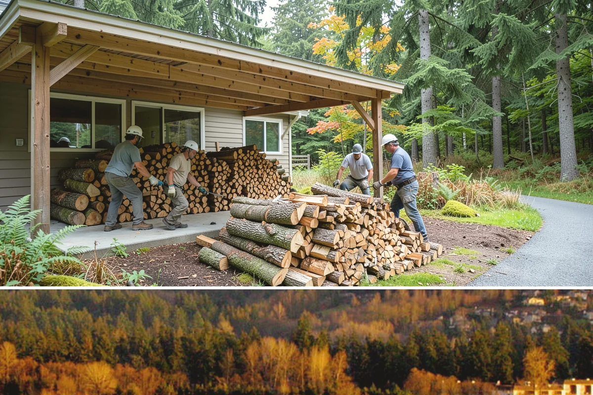 Ready-to-Burn Firewood in Kenmore, King County, WA - Especially in demand at the first cold snap when households need heat immediately.