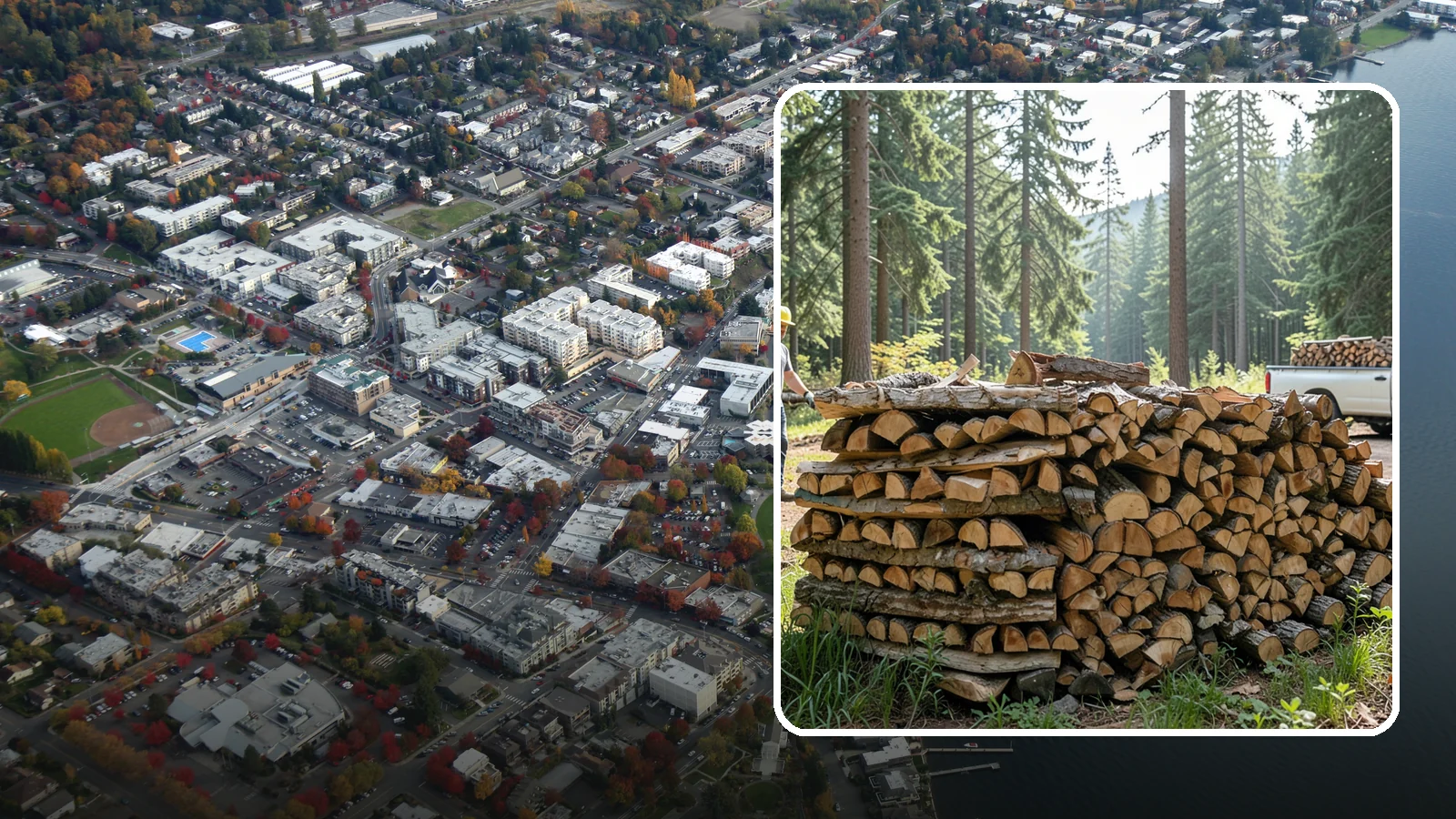 Ready-to-Burn Firewood in Kirkland, King County, WA - Firewood prepared and cured so you can light a fire the moment it is delivered.
