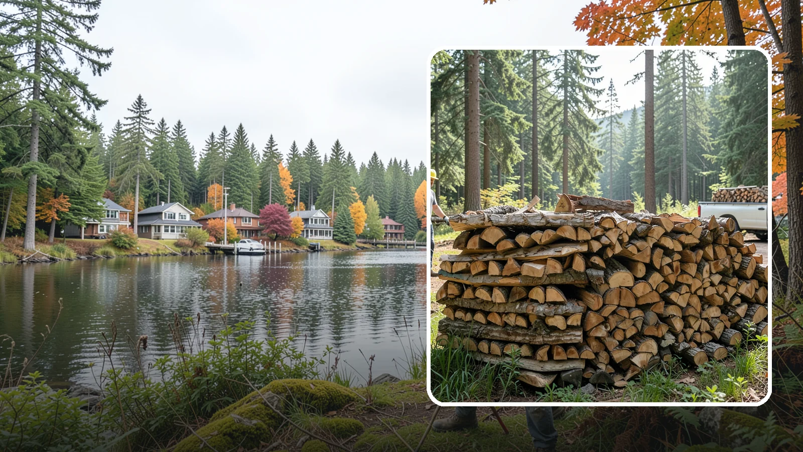 Ready-to-Burn Firewood in La Conner, Skagit County, WA - Firewood prepared and cured so you can light a fire the moment it is delivered.