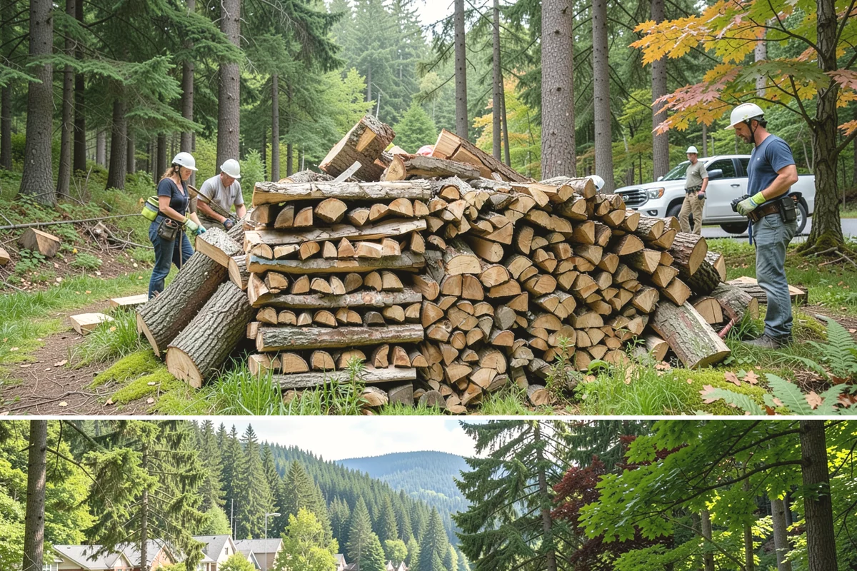 Ready-to-Burn Firewood in Lake Forest Park, King County, WA - Especially in demand at the first cold snap when households need heat immediately.