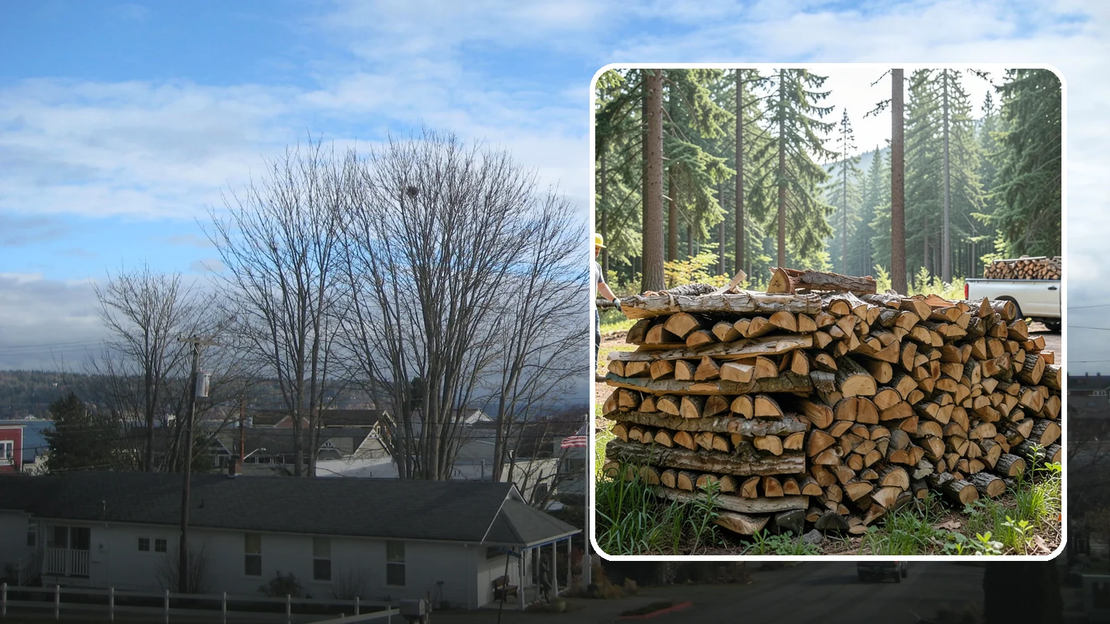 Ready-to-Burn Firewood in Langley, WA - Firewood prepared and cured so you can light a fire the moment it is delivered.