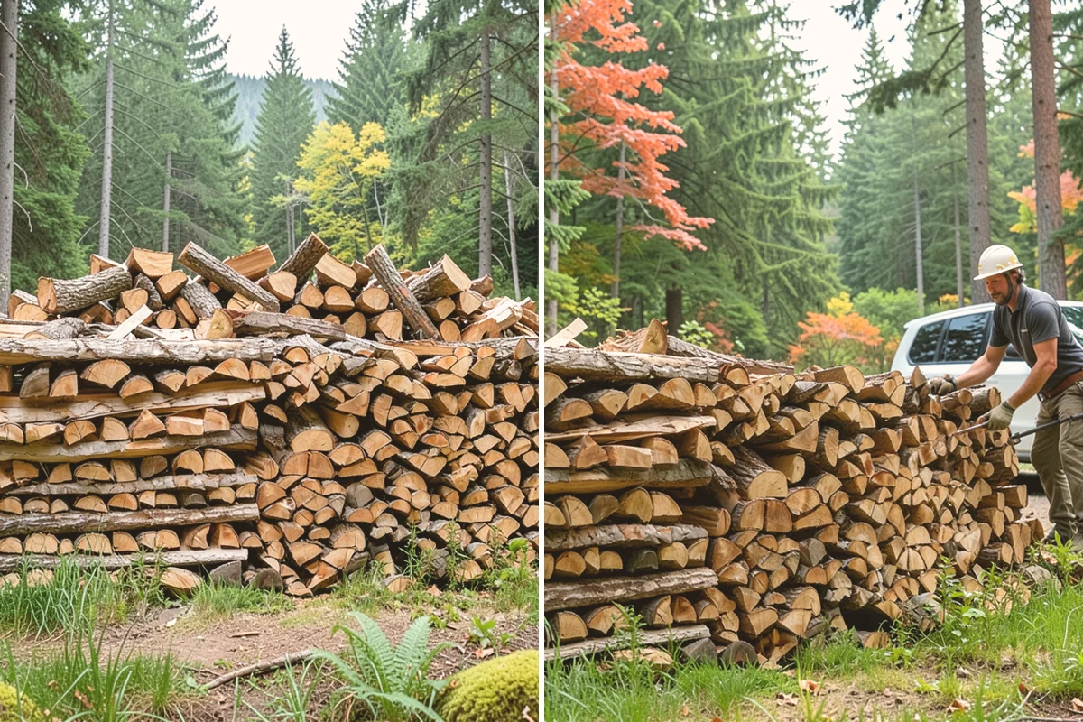 Ready-to-Burn Firewood in Langley, WA - We cut and split the rounds