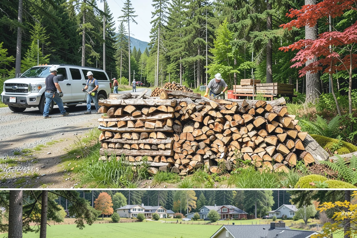 Ready-to-Burn Firewood in Lyman, WA - Especially in demand at the first cold snap when households need heat immediately.