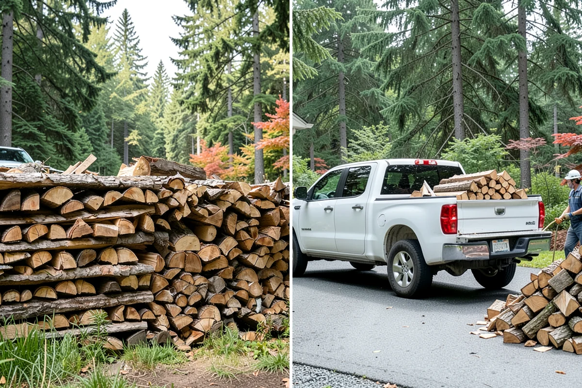 Ready-to-Burn Firewood in Maple Valley, King County, WA - We cut and split the rounds