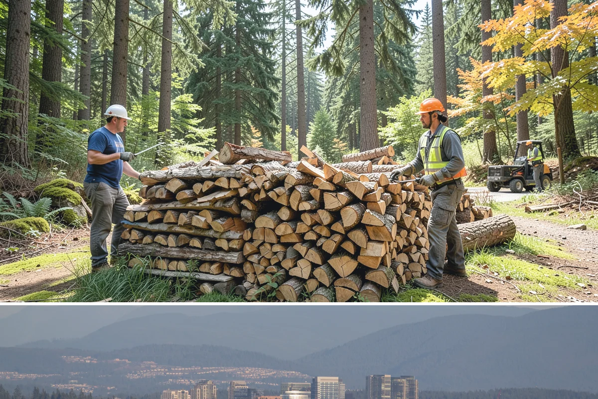 Ready-to-Burn Firewood in Medina, King County, WA - Especially in demand at the first cold snap when households need heat immediately.