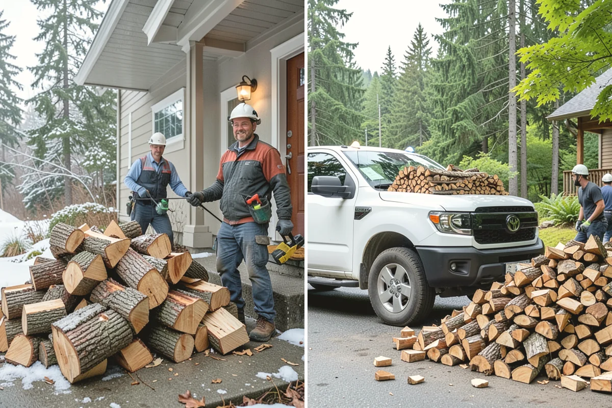 Ready-to-Burn Firewood in Mill Creek, Snohomish County, WA - We cut and split the rounds
