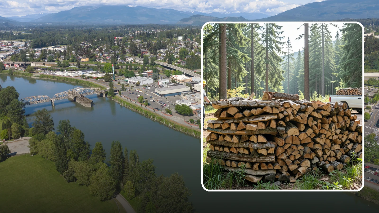 Ready-to-Burn Firewood in Mount Vernon, Skagit County, WA - Firewood prepared and cured so you can light a fire the moment it is delivered.