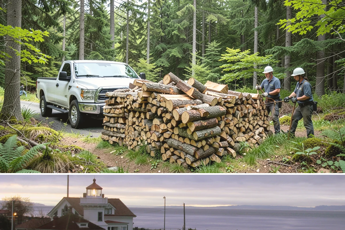 Ready-to-Burn Firewood in Mukilteo, Snohomish County, WA - Especially in demand at the first cold snap when households need heat immediately.