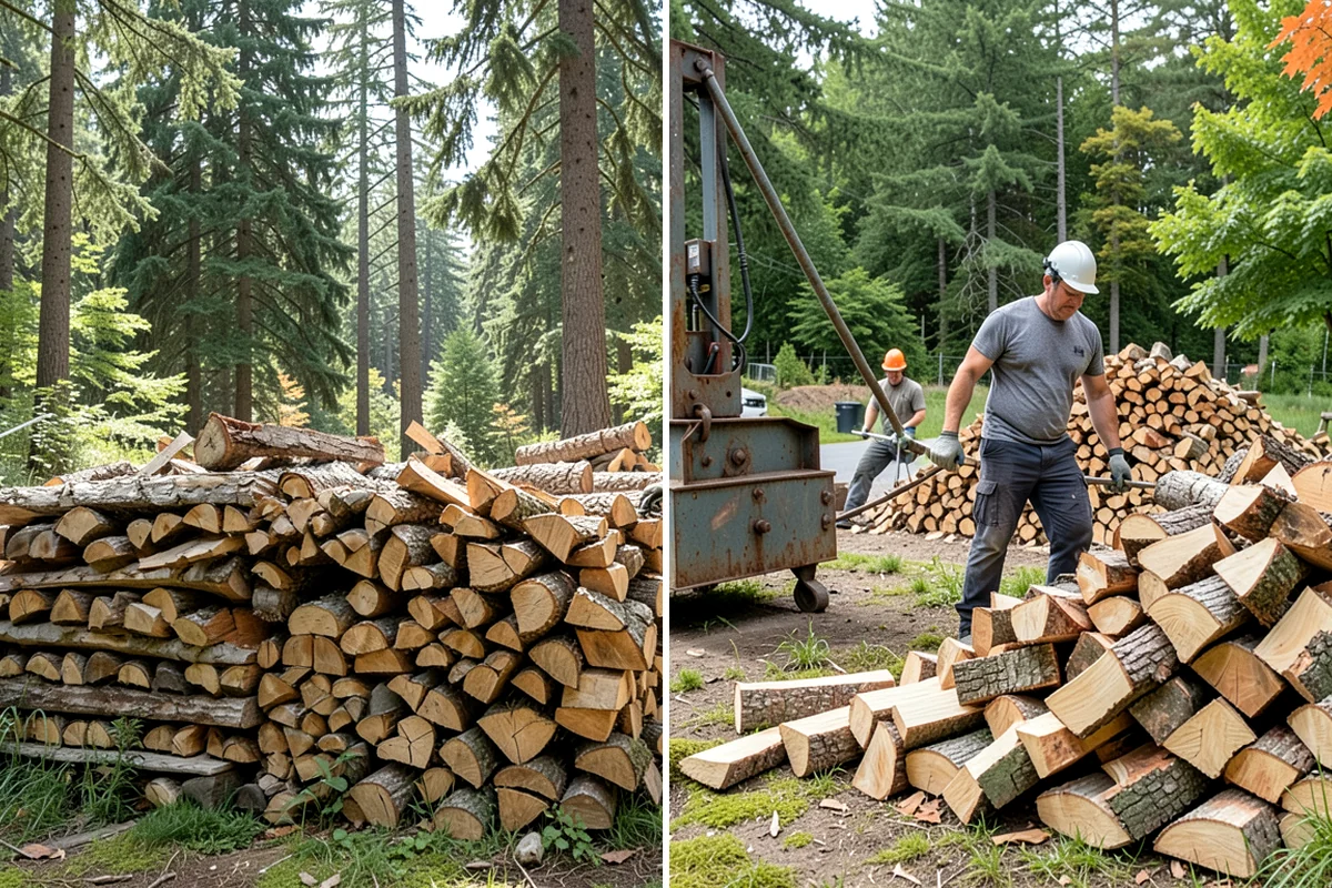 Ready-to-Burn Firewood in Normandy Park, King County, WA - We cut and split the rounds