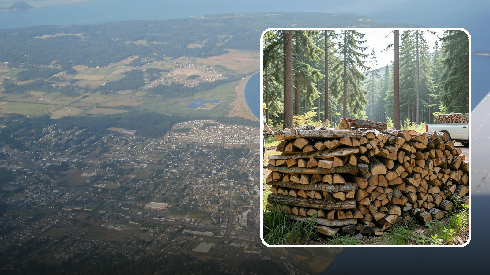 Ready-to-Burn Firewood in Oak Harbor, Island County, WA - Firewood prepared and cured so you can light a fire the moment it is delivered.