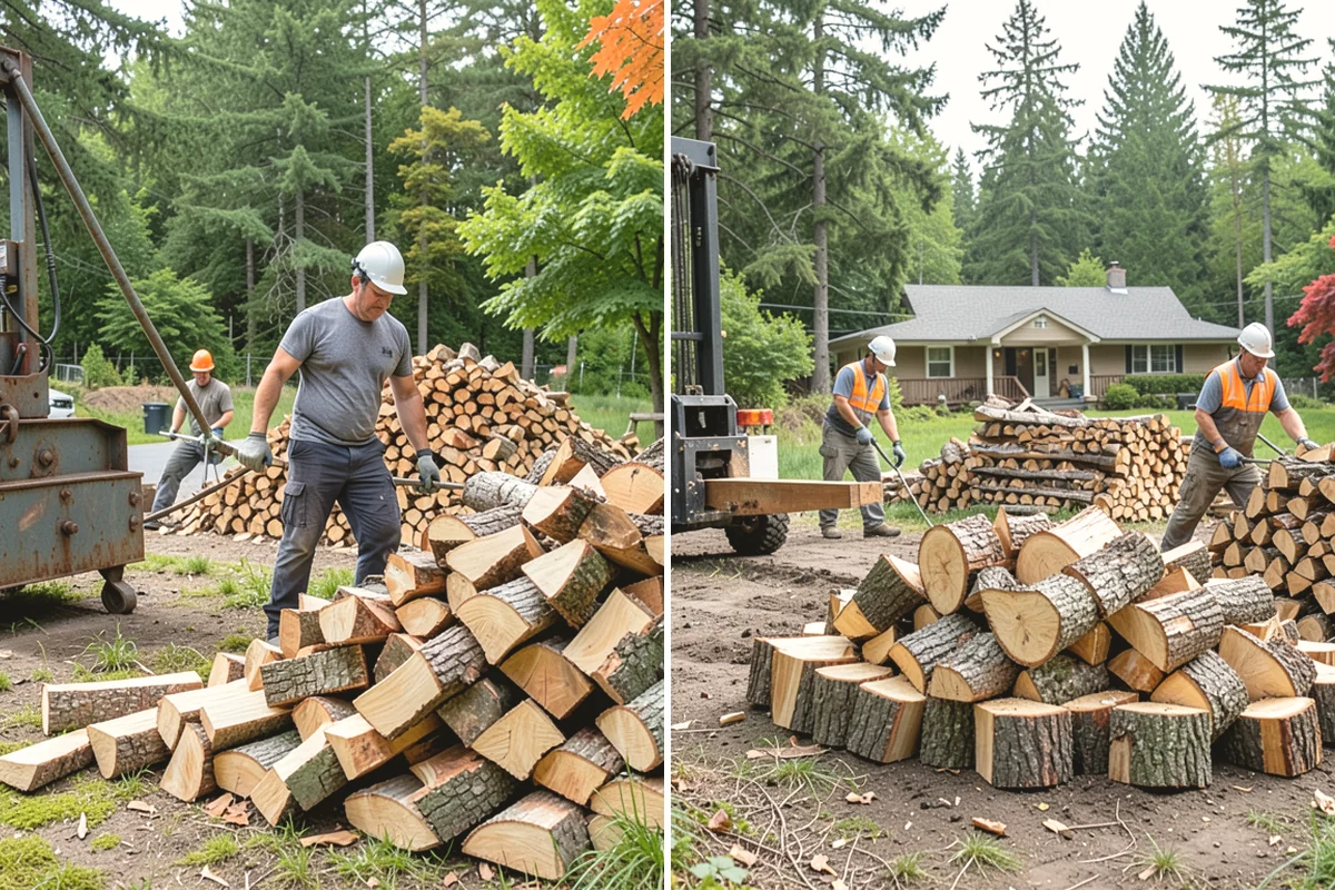 Ready-to-Burn Firewood in Oak Harbor, Island County, WA - We cut and split the rounds