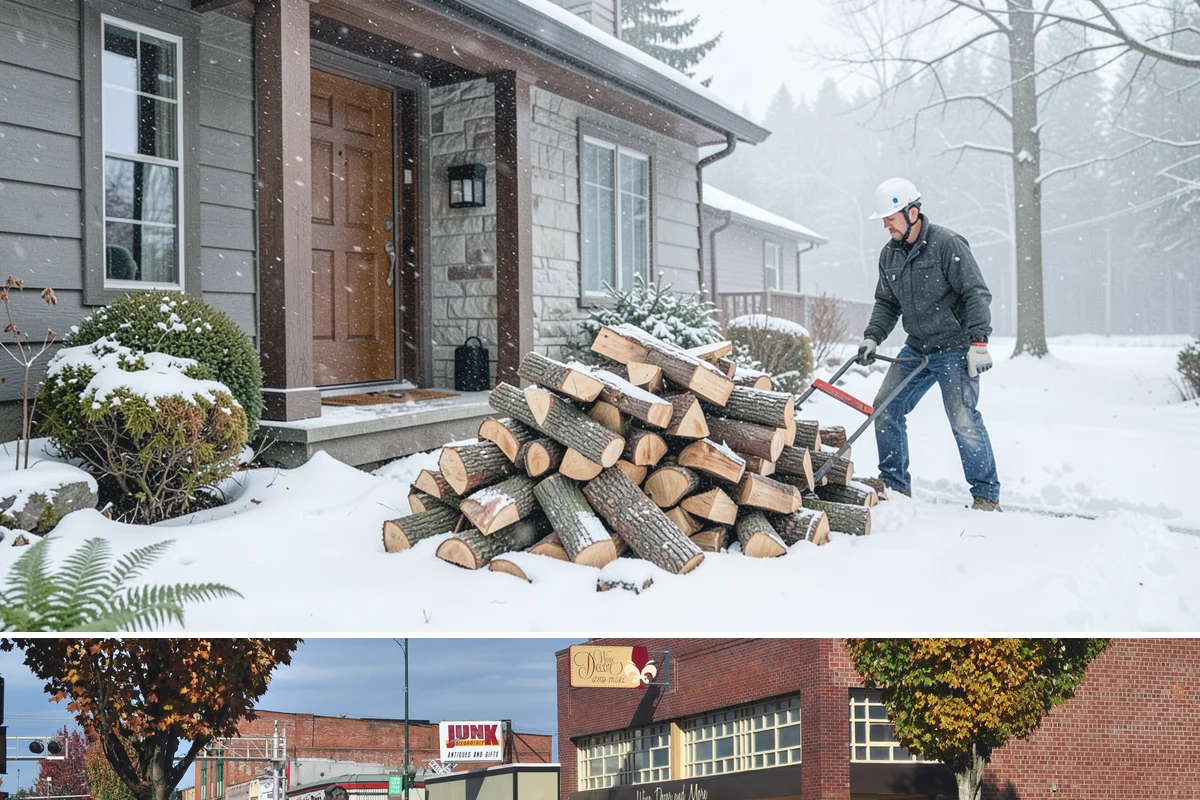 Ready-to-Burn Firewood in Puyallup, Pierce County, WA - Especially in demand at the first cold snap when households need heat immediately.