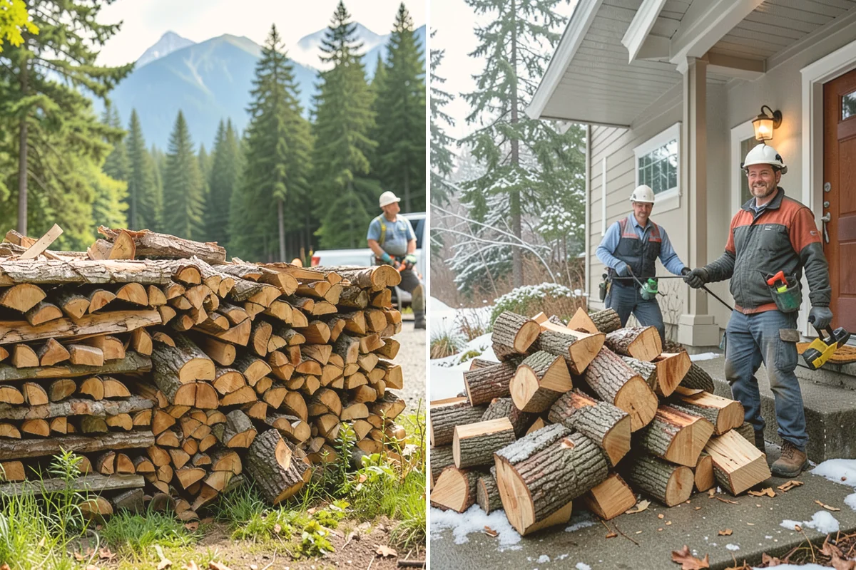 Ready-to-Burn Firewood in Sammamish, King County, WA - We cut and split the rounds