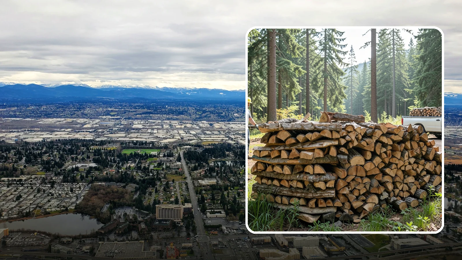 Ready-to-Burn Firewood in SeaTac, King County, WA - Firewood prepared and cured so you can light a fire the moment it is delivered.