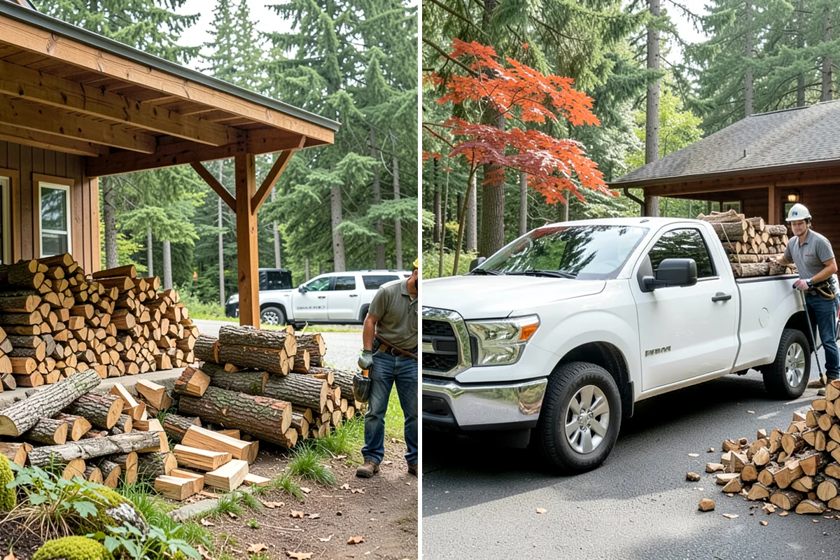 Ready-to-Burn Firewood in SeaTac, King County, WA - We cut and split the rounds