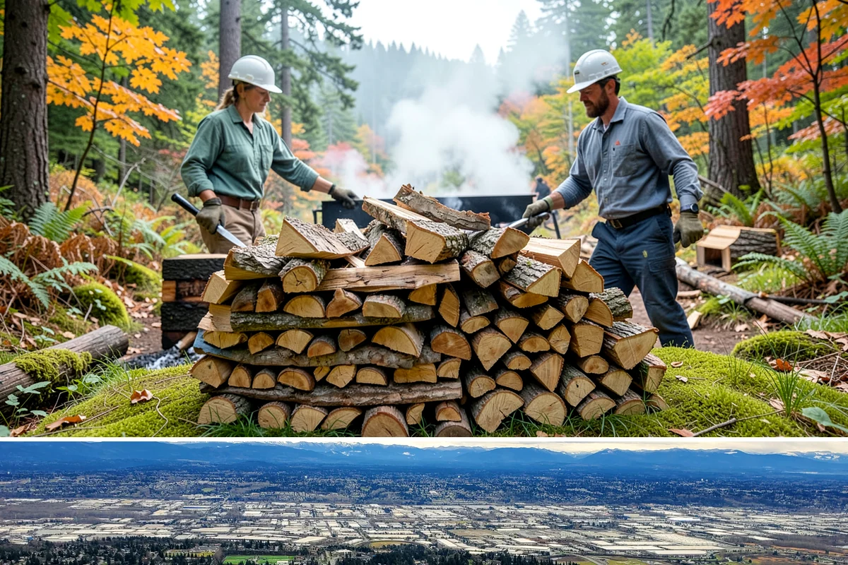 Ready-to-Burn Firewood in SeaTac, King County, WA - Especially in demand at the first cold snap when households need heat immediately.