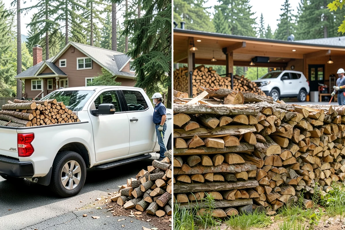 Ready-to-Burn Firewood in Sedro-Woolley, Skagit County, WA - We cut and split the rounds