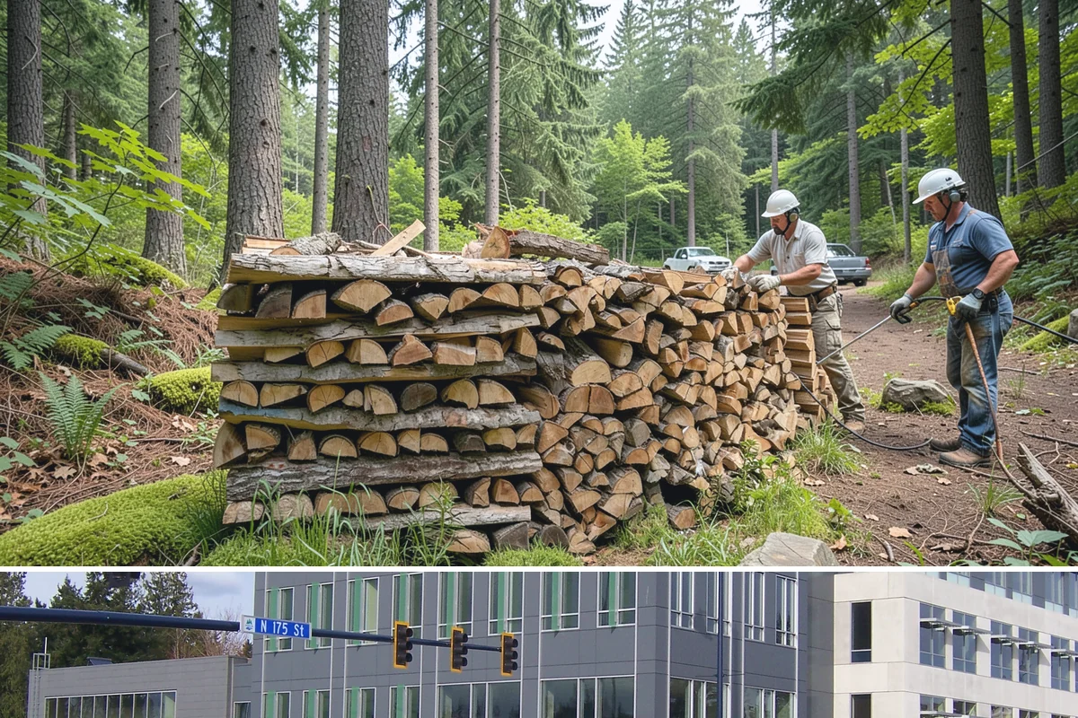 Ready-to-Burn Firewood in Shoreline, King County, WA - Especially in demand at the first cold snap when households need heat immediately.