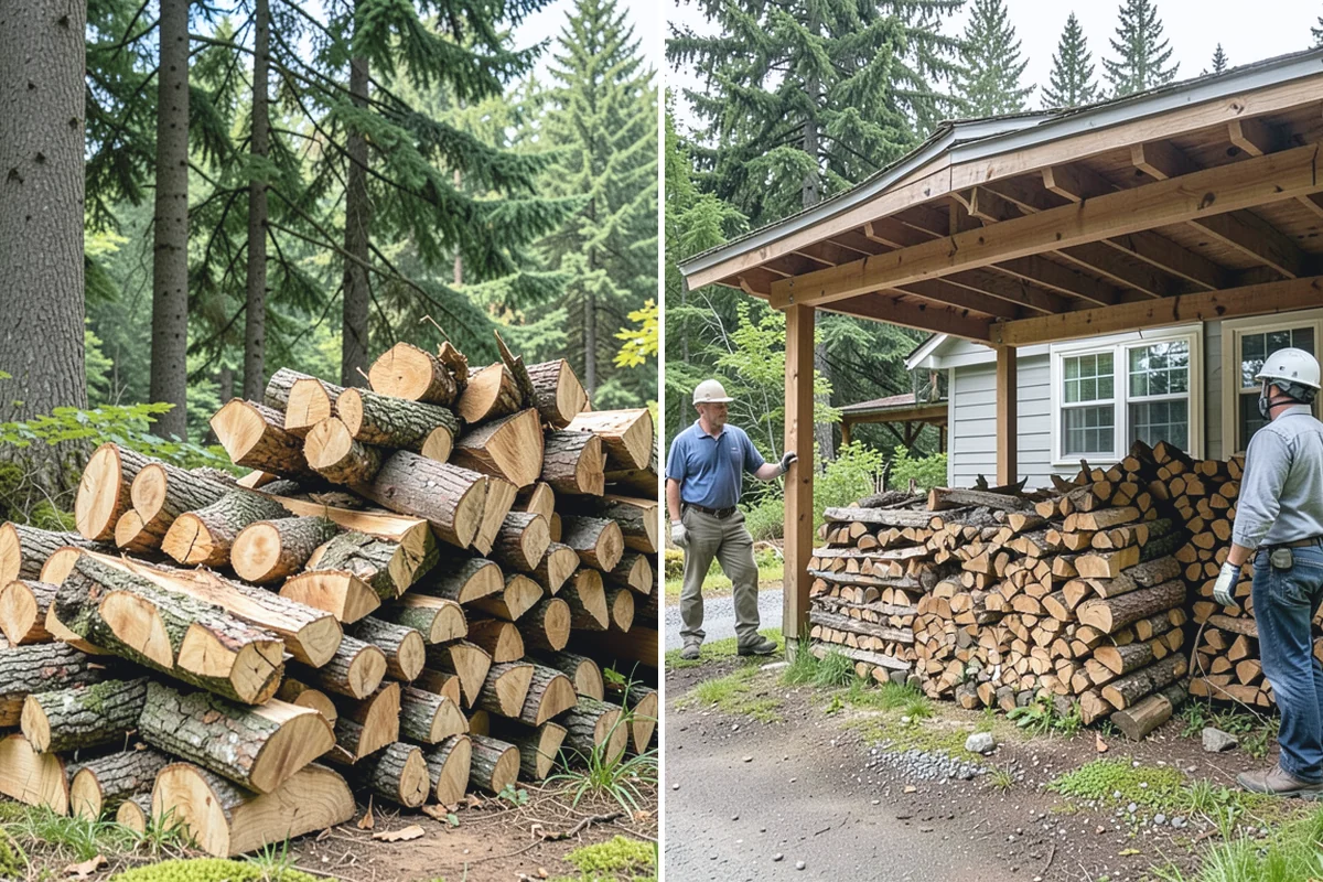 Ready-to-Burn Firewood in South Prairie, Pierce County, WA - We cut and split the rounds