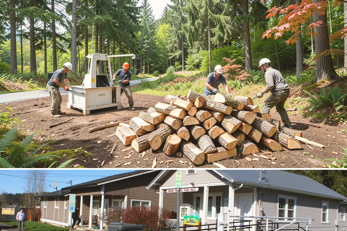 Ready-to-Burn Firewood in South Prairie, Pierce County, WA - Especially in demand at the first cold snap when households need heat immediately.