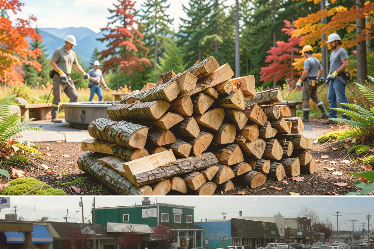 Ready-to-Burn Firewood in Stanwood, Snohomish County, WA - Especially in demand at the first cold snap when households need heat immediately.