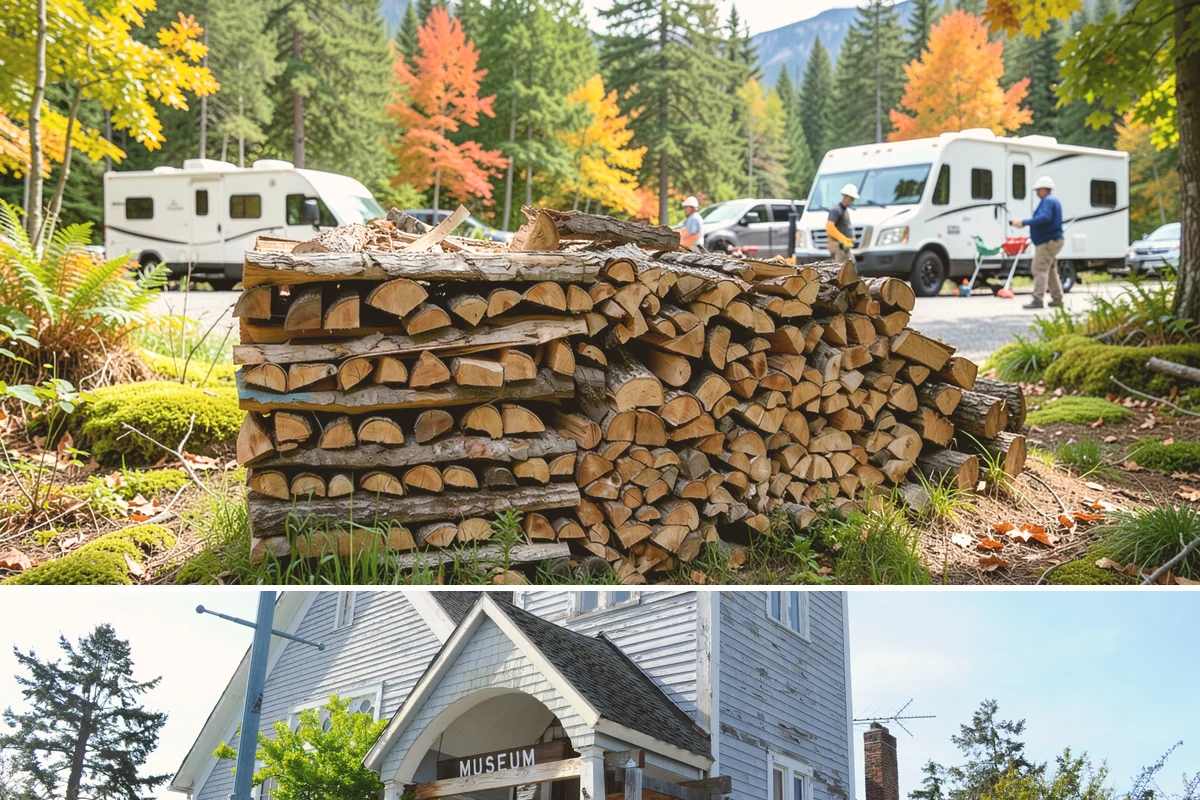Ready-to-Burn Firewood in Steilacoom, Pierce County, WA - Especially in demand at the first cold snap when households need heat immediately.