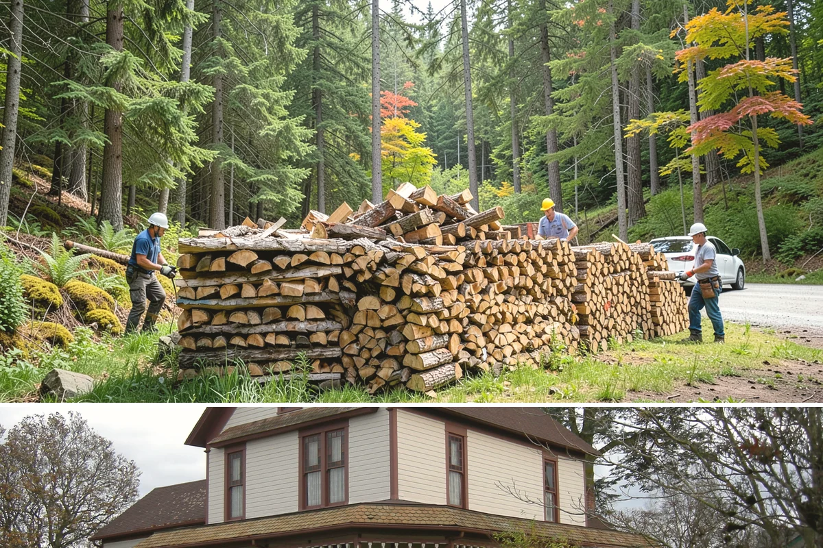 Ready-to-Burn Firewood in Sumner, Pierce County, WA - Especially in demand at the first cold snap when households need heat immediately.