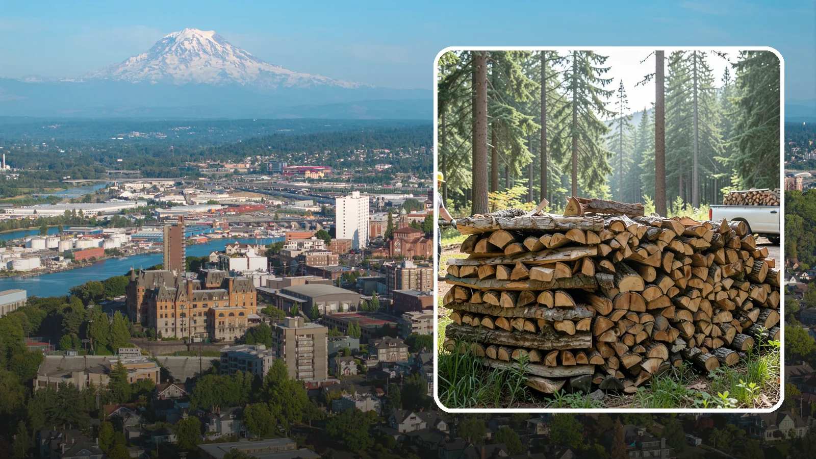 Ready-to-Burn Firewood in Tacoma, Pierce County, WA - Firewood prepared and cured so you can light a fire the moment it is delivered.
