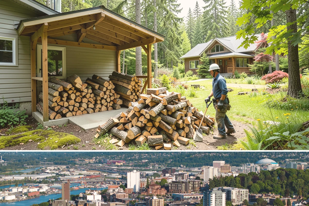 Ready-to-Burn Firewood in Tacoma, Pierce County, WA - Especially in demand at the first cold snap when households need heat immediately.