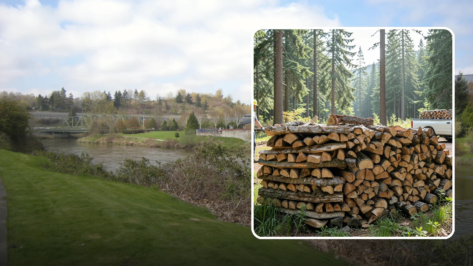 Ready-to-Burn Firewood in Tukwila, King County, WA - Firewood prepared and cured so you can light a fire the moment it is delivered.