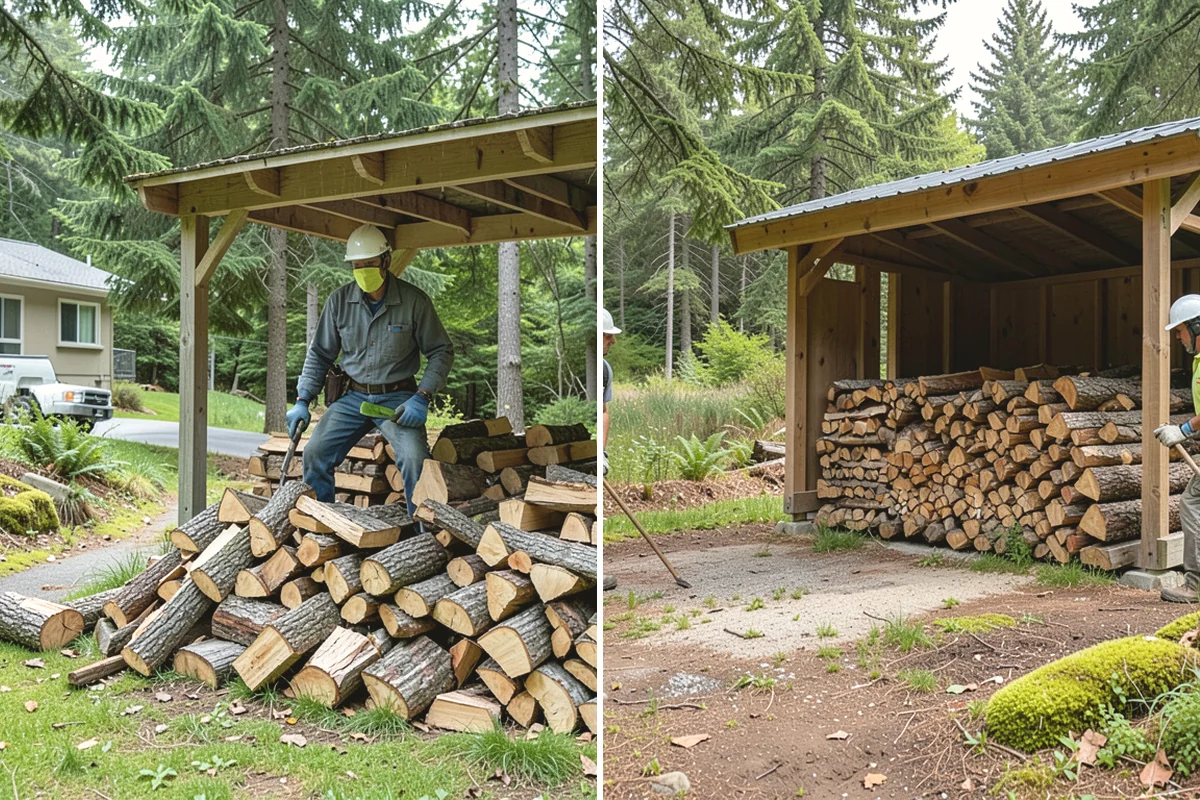 Ready-to-Burn Firewood in University Place, Pierce County, WA - We cut and split the rounds