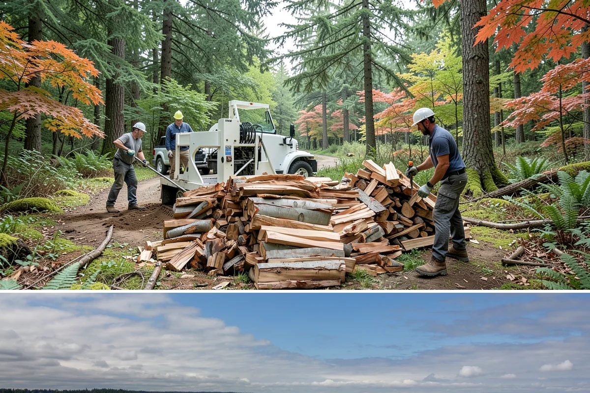 Ready-to-Burn Firewood in University Place, Pierce County, WA - Especially in demand at the first cold snap when households need heat immediately.