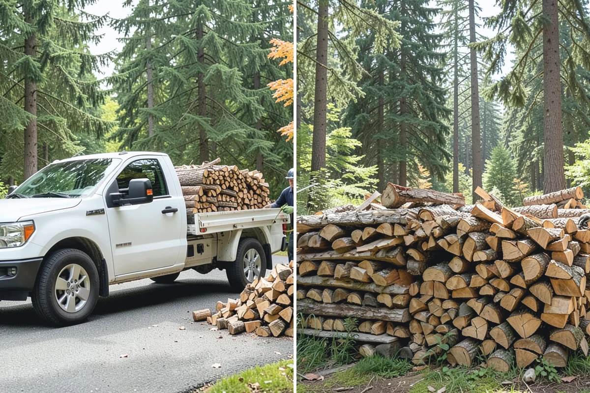 Ready-to-Burn Firewood in Woodinville, King County, WA - We cut and split the rounds