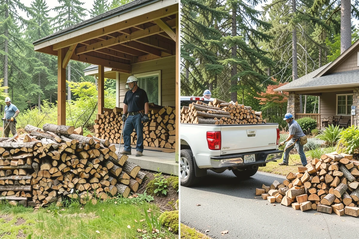 Ready-to-Burn Firewood in Yarrow Point, King County, WA - We cut and split the rounds