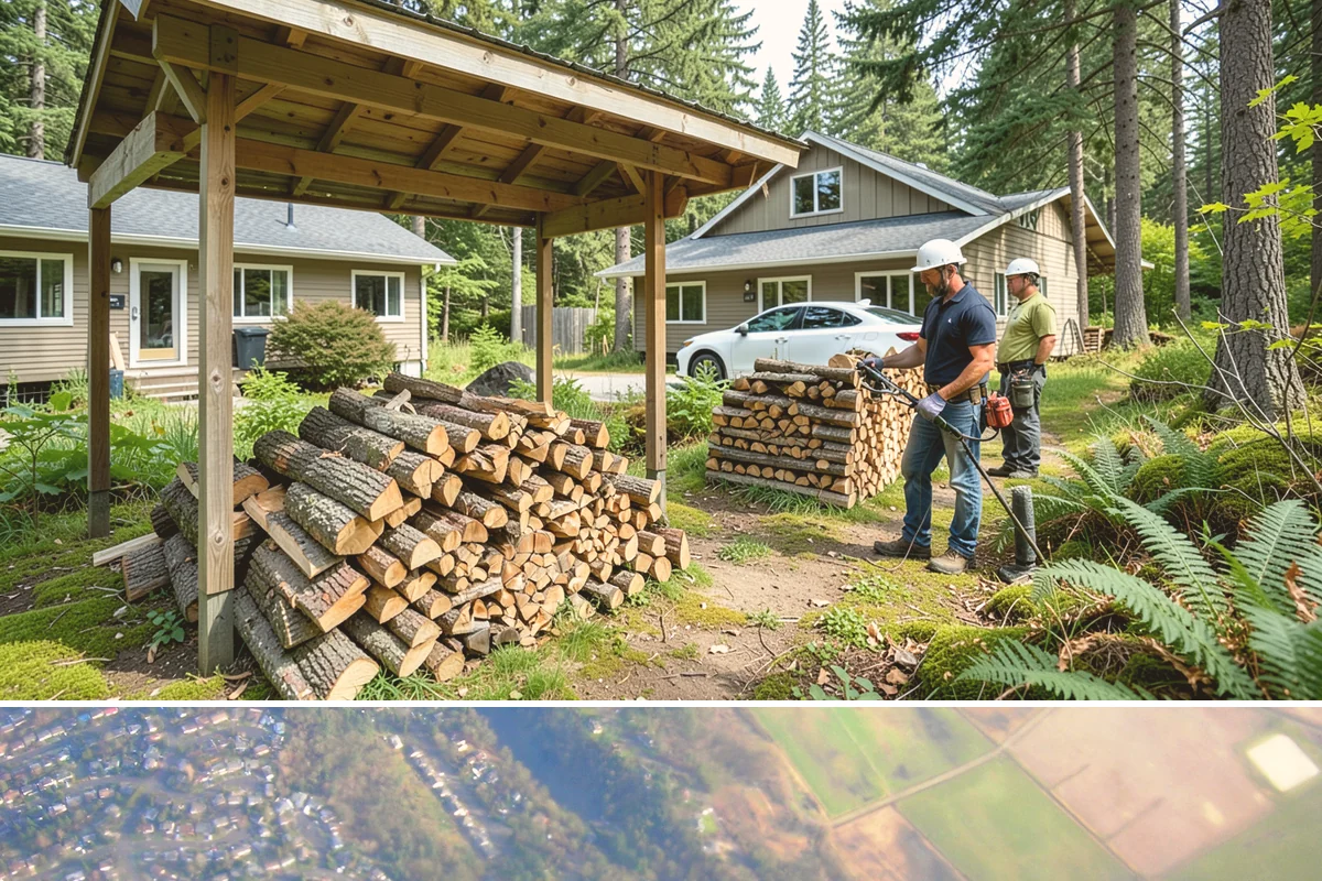Reclaimed Firewood in Algona, King County, WA - Available throughout the year, with fall and winter being the most popular times to stock reclaimed fuel.