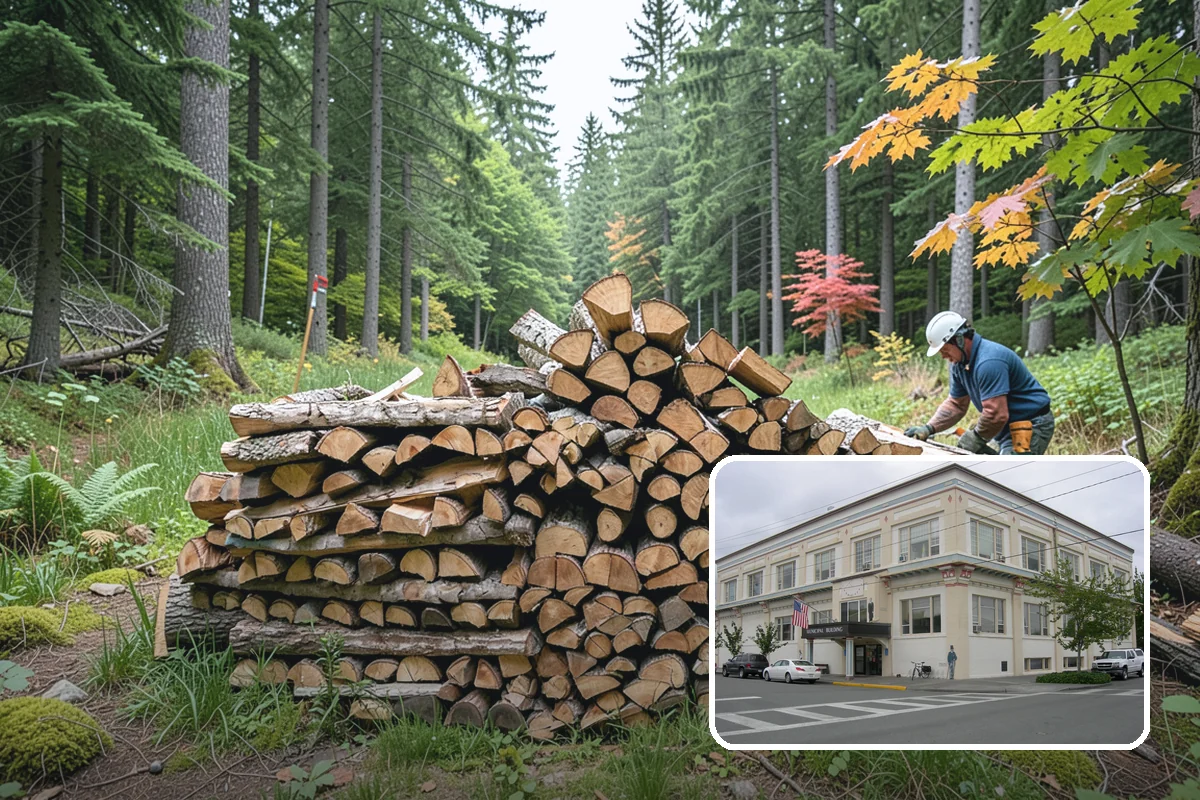 Reclaimed Firewood in Anacortes, Skagit County, WA - Diverts usable wood from the waste stream