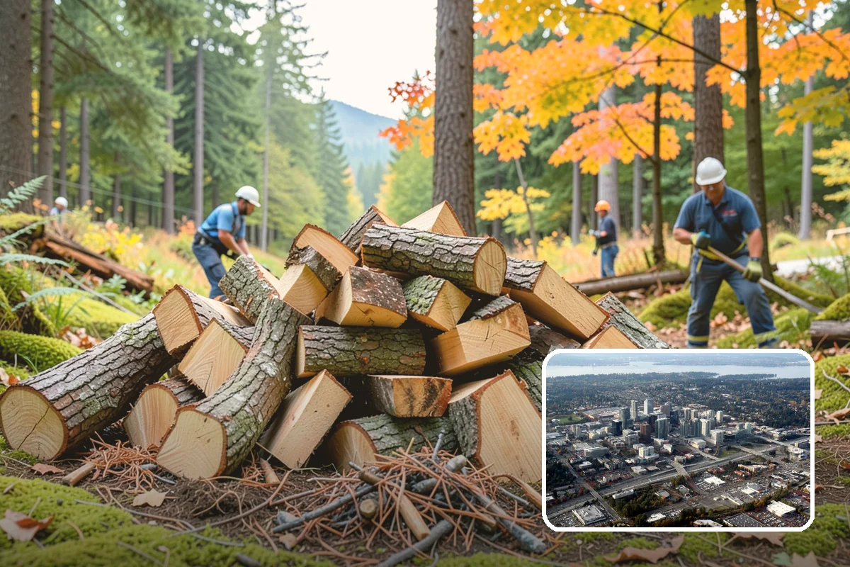 Reclaimed Firewood in Bellevue, King County, WA - Diverts usable wood from the waste stream