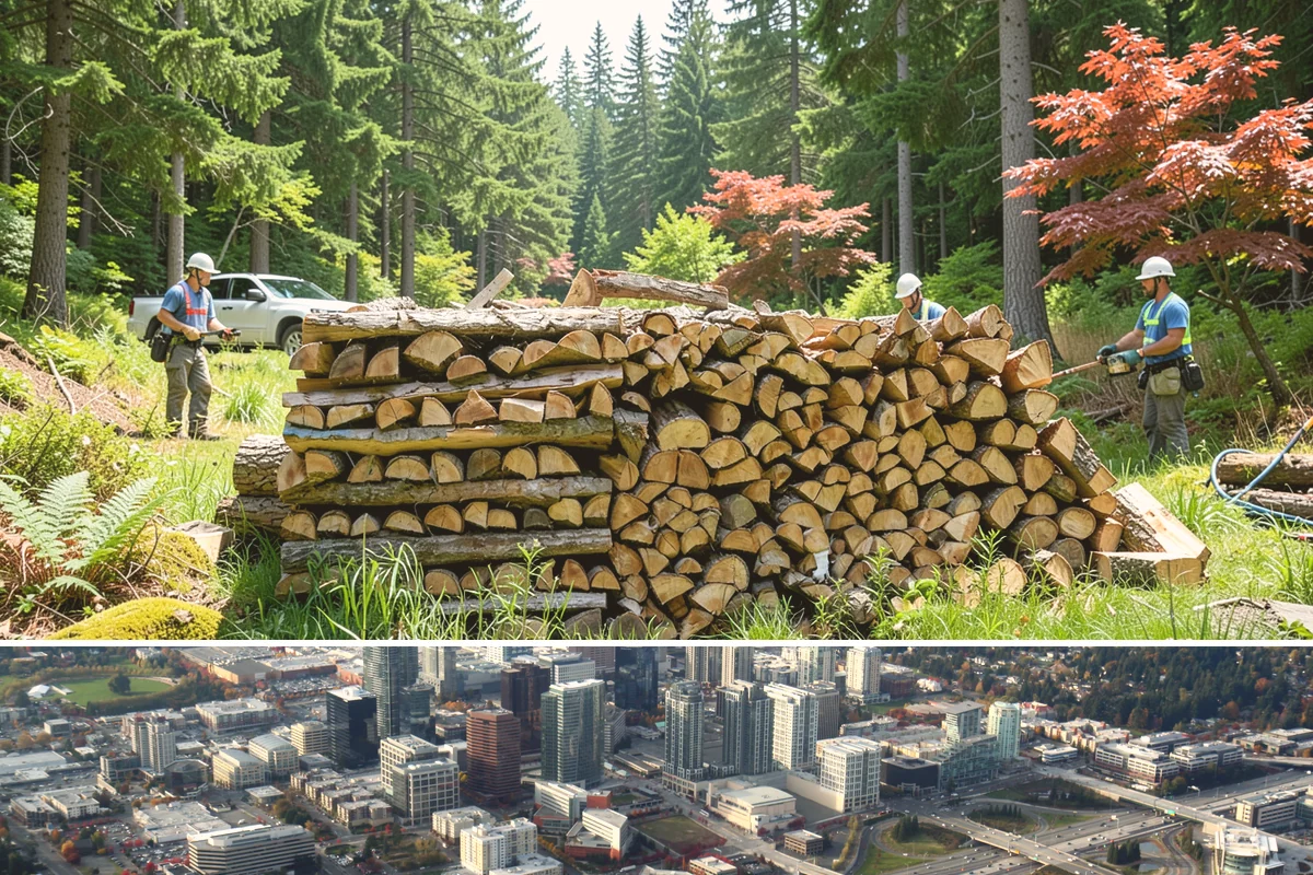 Reclaimed Firewood in Bellevue, King County, WA - Available throughout the year, with fall and winter being the most popular times to stock reclaimed fuel.
