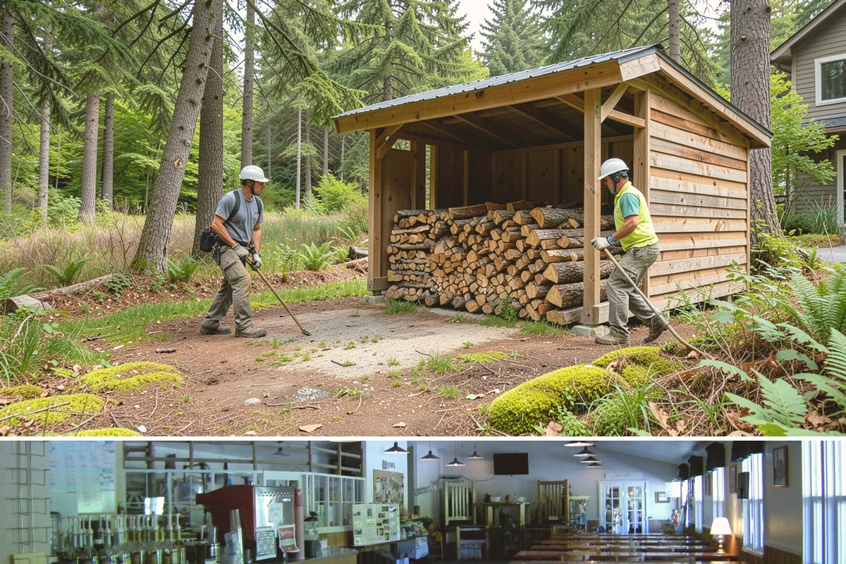 Reclaimed Firewood in Black Diamond, King County, WA - Available throughout the year, with fall and winter being the most popular times to stock reclaimed fuel.
