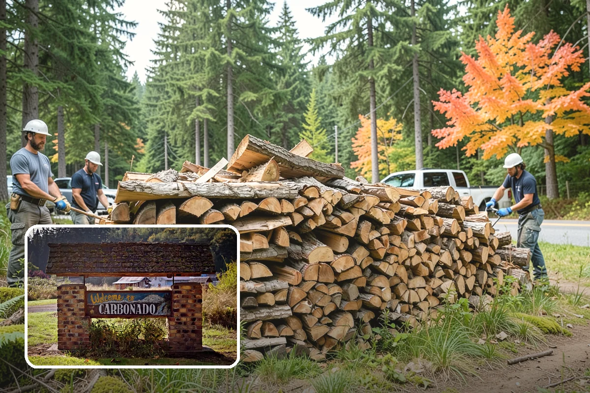 Reclaimed Firewood in Carbonado, Pierce County, WA - Diverts usable wood from the waste stream