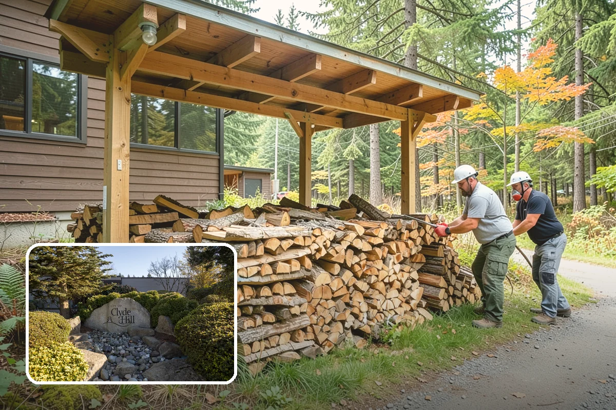 Reclaimed Firewood in Clyde Hill, King County, WA - Diverts usable wood from the waste stream