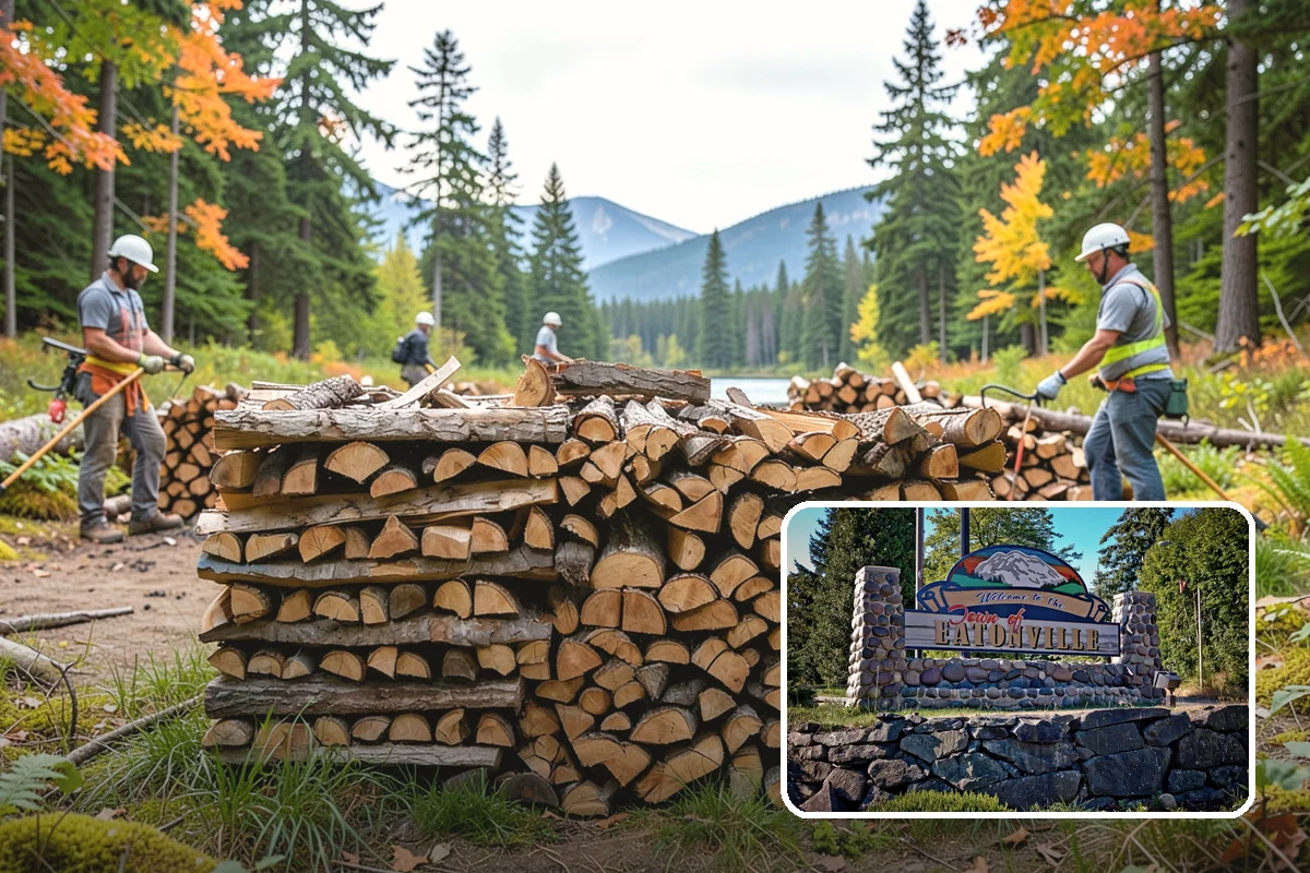 Reclaimed Firewood in Eatonville, Pierce County, WA - Diverts usable wood from the waste stream