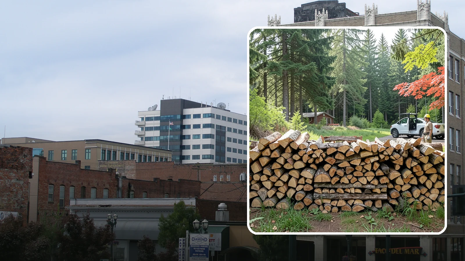 Reclaimed Firewood in Everett, Snohomish County, WA - We turn wood that would otherwise be discarded into clean, usable firewood for your stove or fireplace.