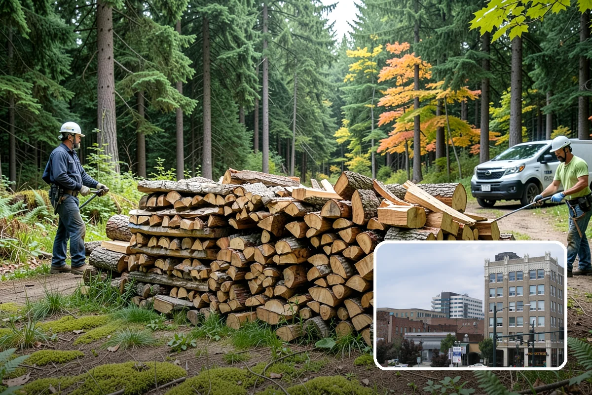 Reclaimed Firewood in Everett, Snohomish County, WA - Diverts usable wood from the waste stream