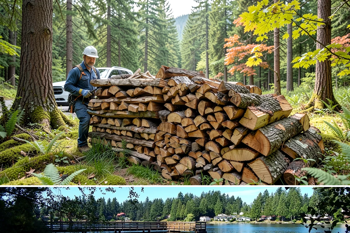 Reclaimed Firewood in Federal Way, King County, WA - Available throughout the year, with fall and winter being the most popular times to stock reclaimed fuel.
