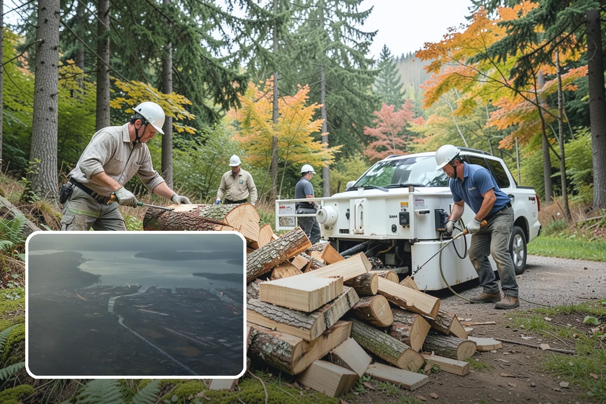 Reclaimed Firewood in Fife, Pierce County, WA - Diverts usable wood from the waste stream