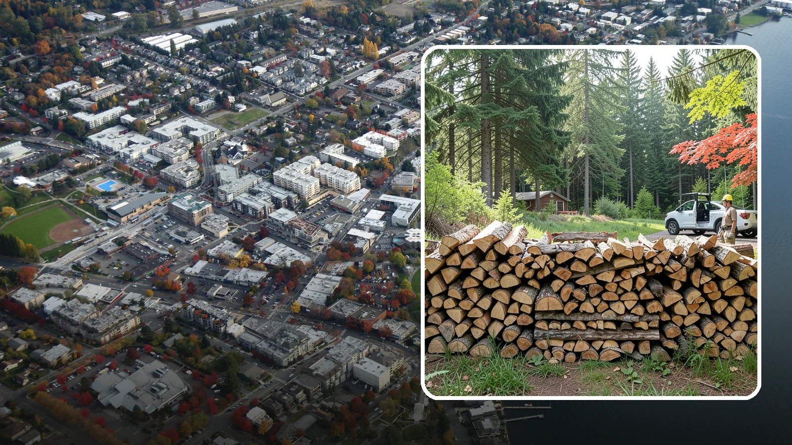 Reclaimed Firewood in Kirkland, King County, WA - We turn wood that would otherwise be discarded into clean, usable firewood for your stove or fireplace.