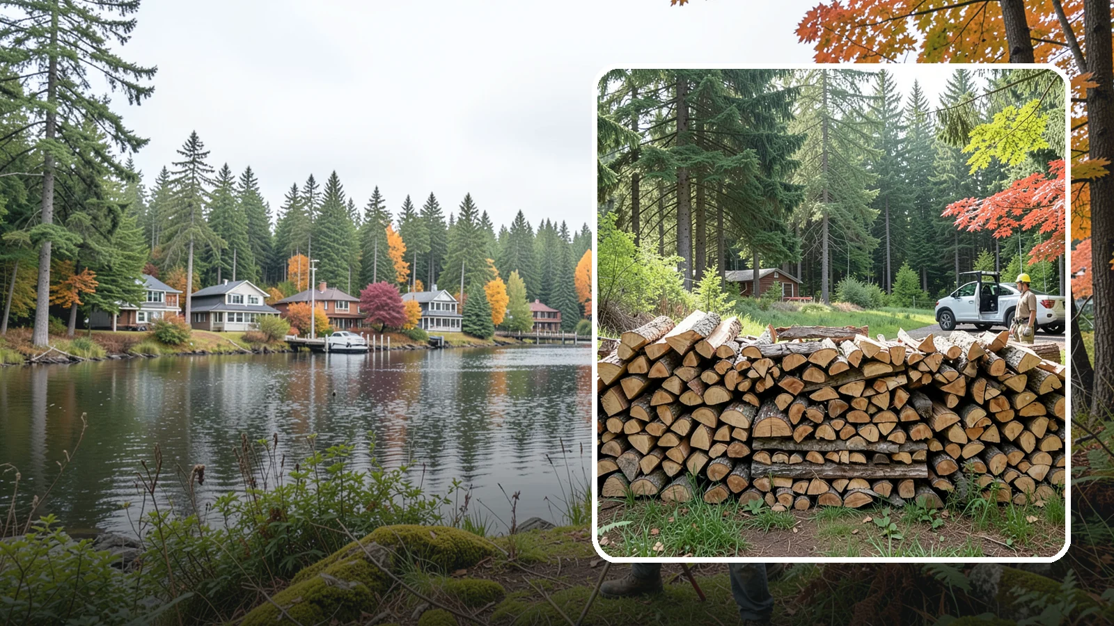 Reclaimed Firewood in La Conner, Skagit County, WA - We turn wood that would otherwise be discarded into clean, usable firewood for your stove or fireplace.